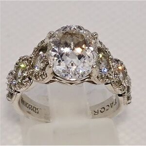 Tacori Silver Diamond Ring